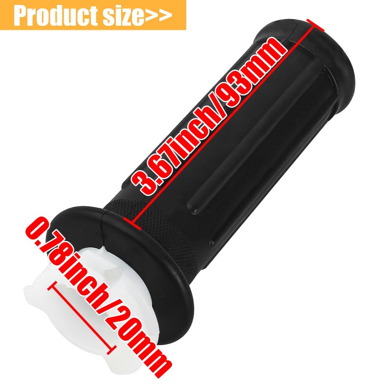 QAZAKY مجموعة مقبض تسريع QAZAKY مع مفتاح بدء تشغيل وكابل خنق لمقود دراجة ياماها PW50 PY50 بي وي Y-Zinger للدراجات النارية والدراجات الترابية مع ذراع الفرامل الأيسر والأيمن - Image 2